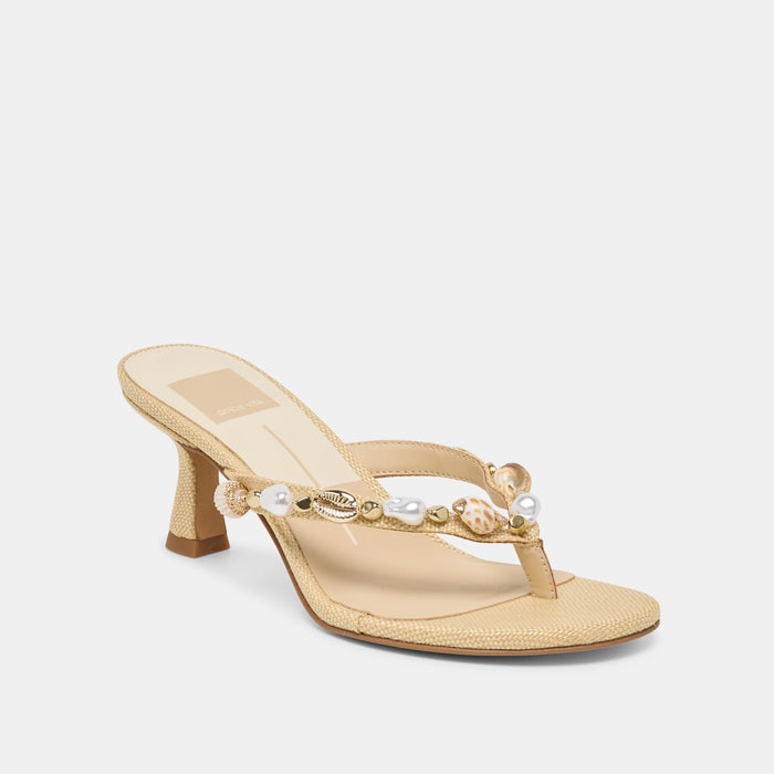 Daksie Heels Natural Raffia