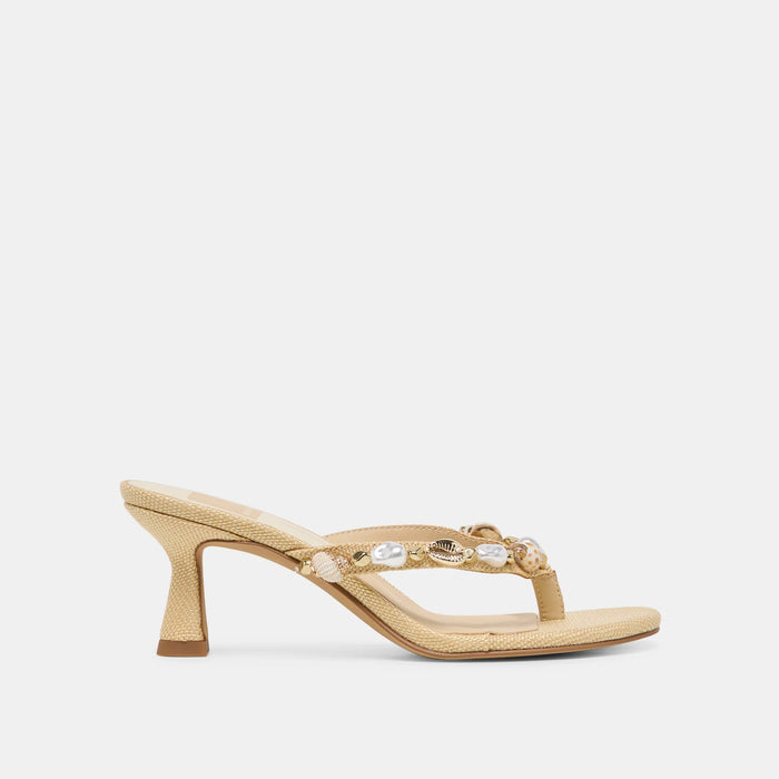 Daksie Heels Natural Raffia