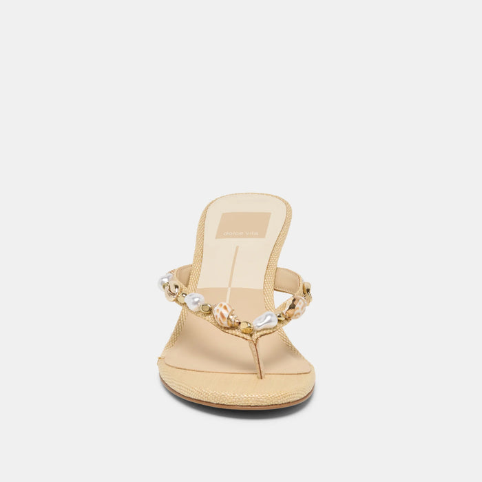 Daksie Heels Natural Raffia