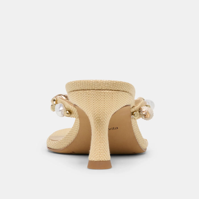 Daksie Heels Natural Raffia