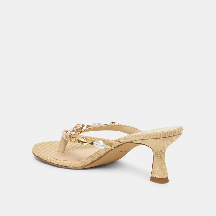 Daksie Heels Natural Raffia