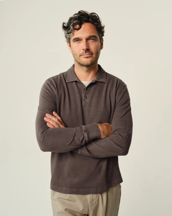 Caza Rugby Polo in Bark