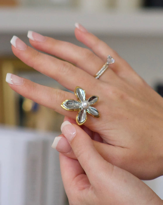 Fleur Drop Ring