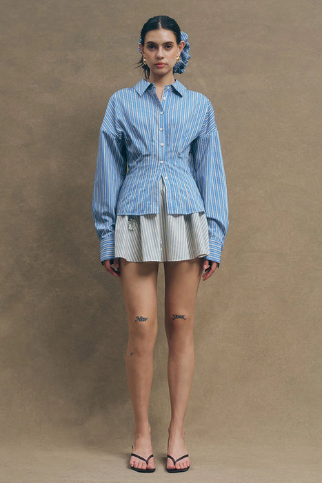 Maggie Tailored Button Up Top