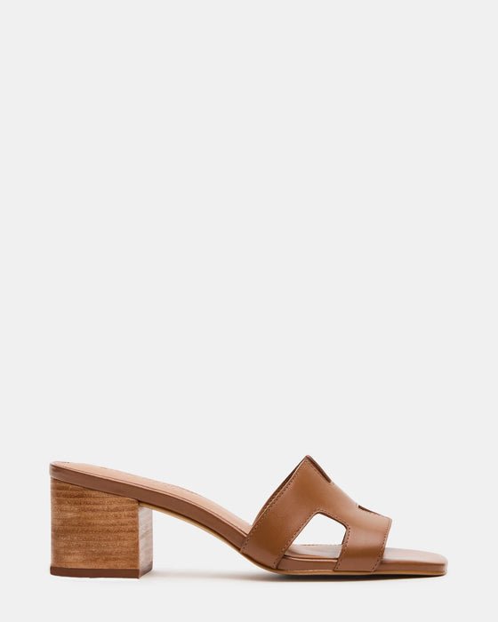 Hana Heeled Sandal Cognac