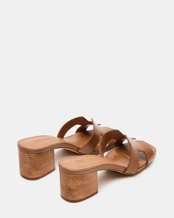 Hana Heeled Sandal Cognac