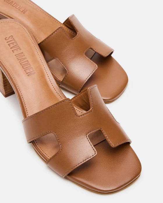 Hana Heeled Sandal Cognac