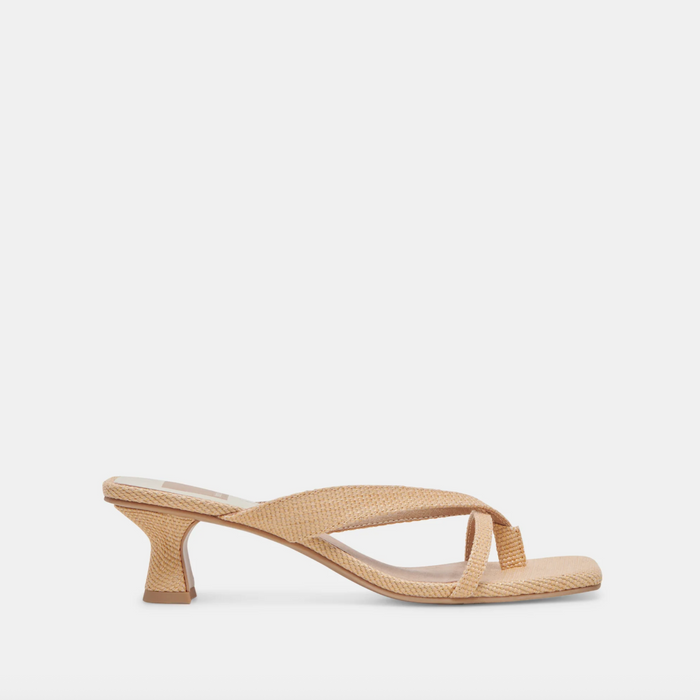 Brevel Heels Natural Raffia