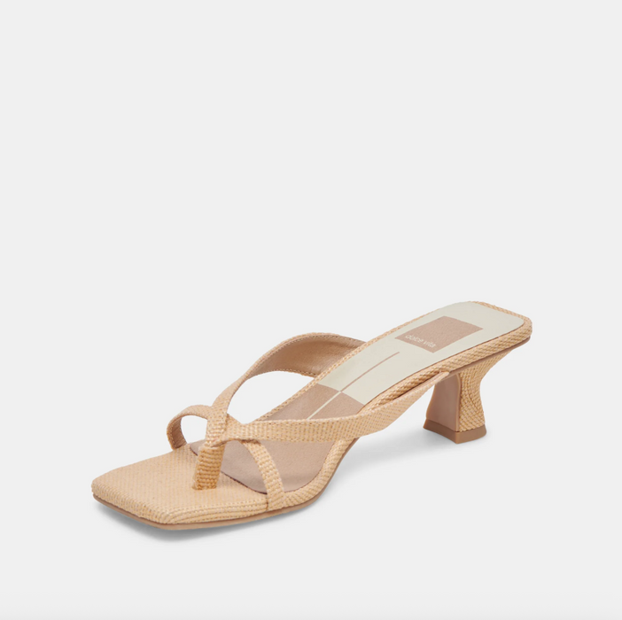Brevel Heels Natural Raffia