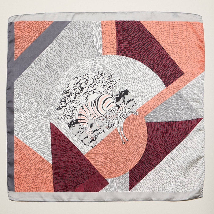 Geometric Zebra Scarf