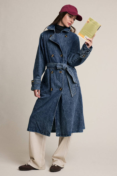 Denim Trench Coat