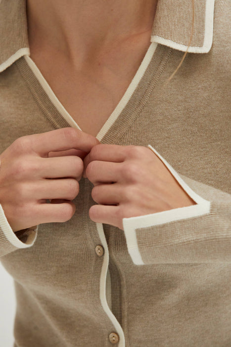 Hepburn Cardigan Beige
