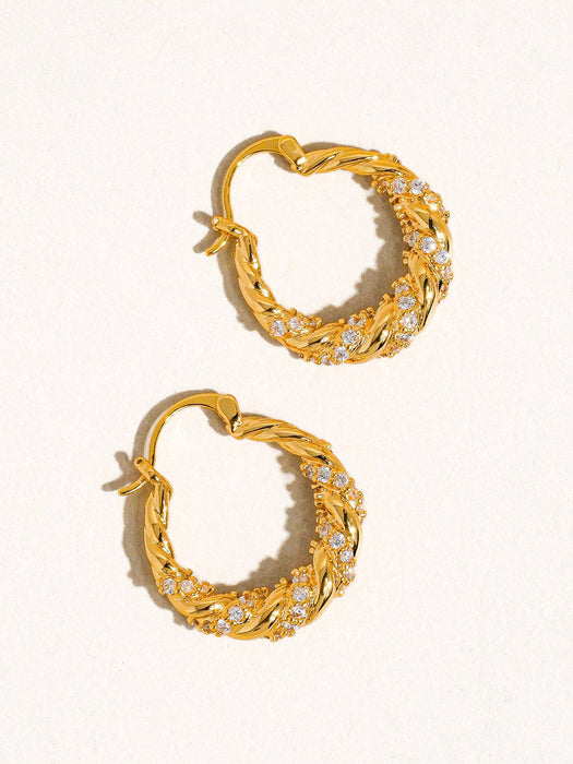 Brillante Twisted Hoops