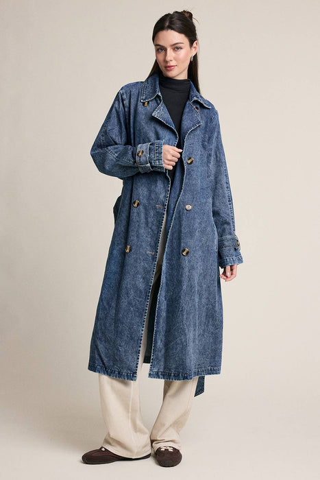 Denim Trench Coat