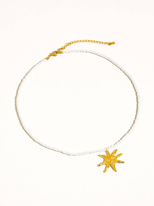 Sun Beaded Necklace
