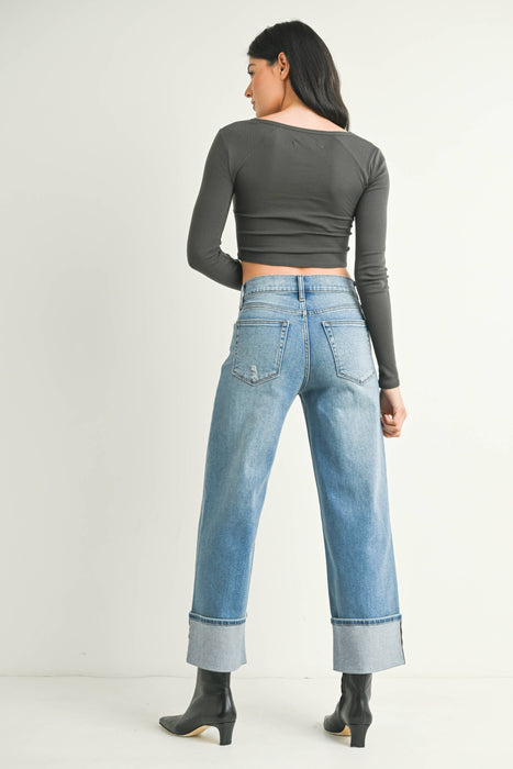 Blair Cuffed Denim