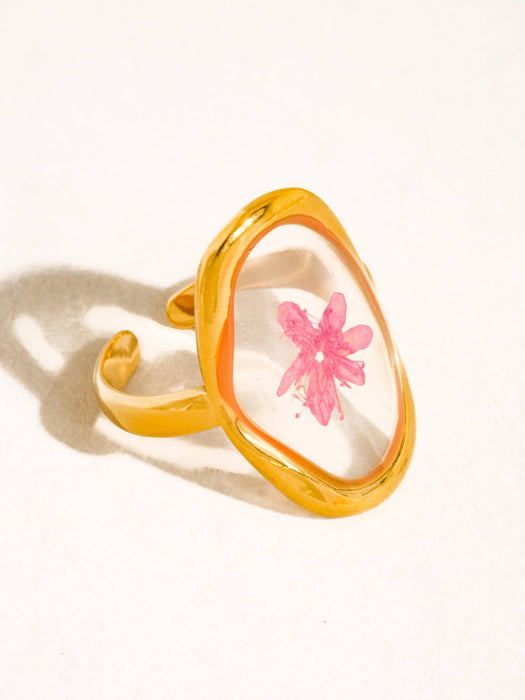 Flint Pink Floral Ring