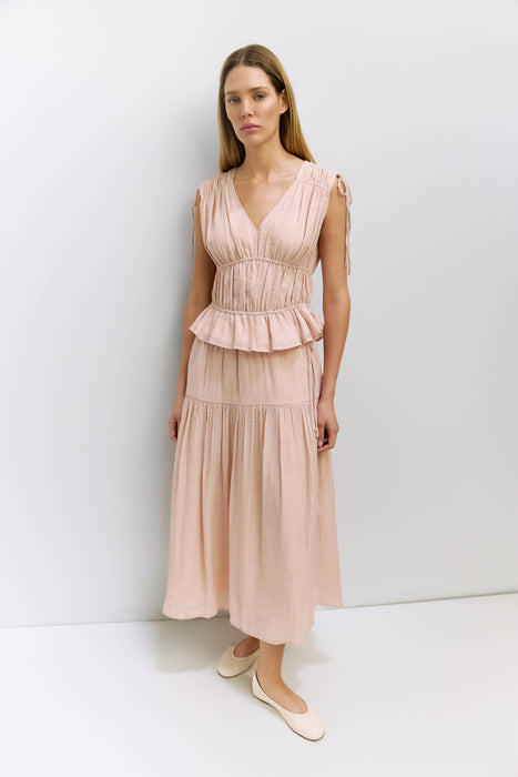 Clay Tiered Skirt