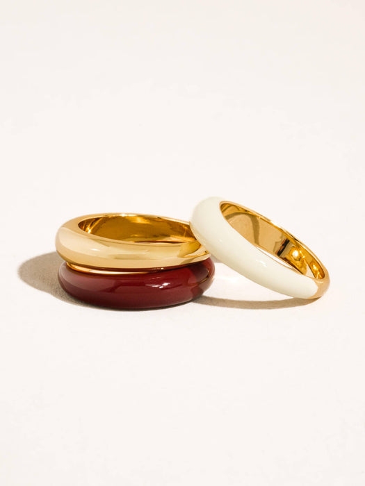 Lottie Vintage Enamel Ring