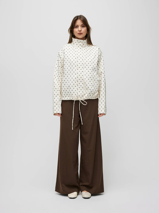 Ileanna Polka Dot Bomber Jacket