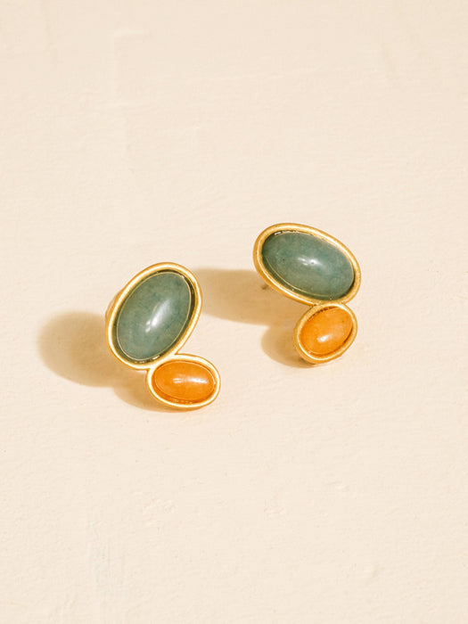 Natural Stone Earrings