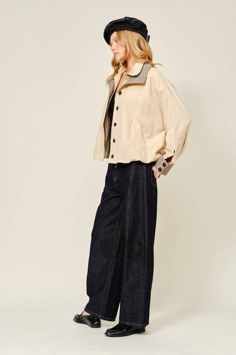 Gingham Cuff Coat