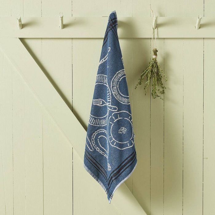 Trio Linen Towel Set Bleu