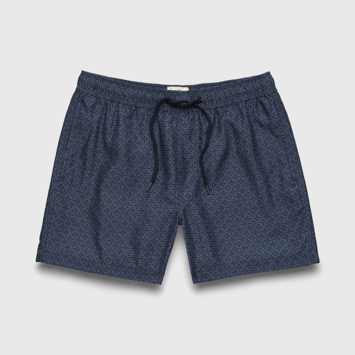 Jimmy 5" Tile Volley - Navy Tile Print