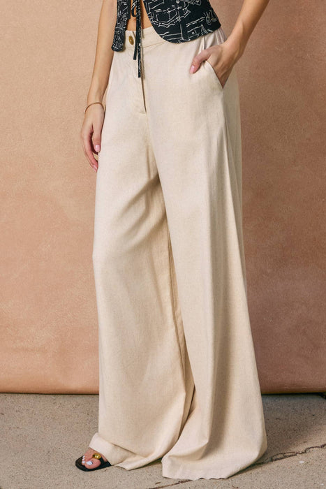 Linen Wide Leg Pants