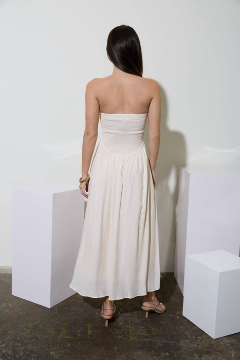 Maria Strapless Midi Dress