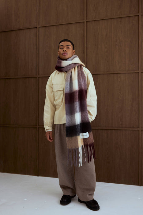 The Reykjavik Scarf - Purple/Brown