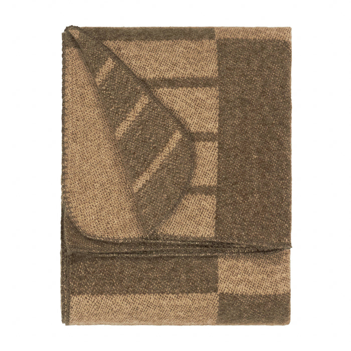 Harlech Woven Reversible Throw Brown