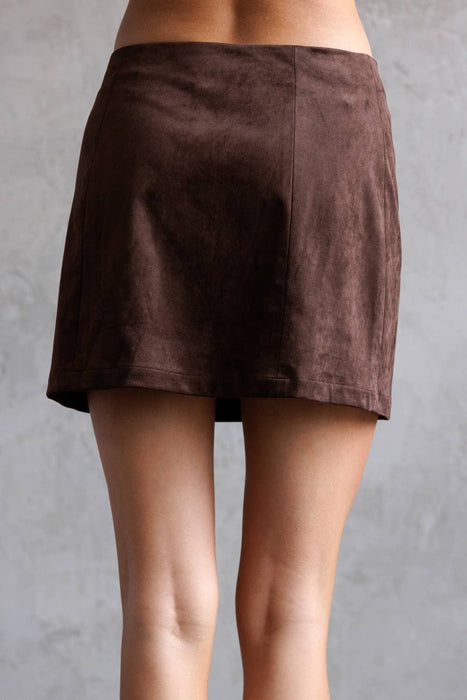 Le Chocolate Mini Skirt