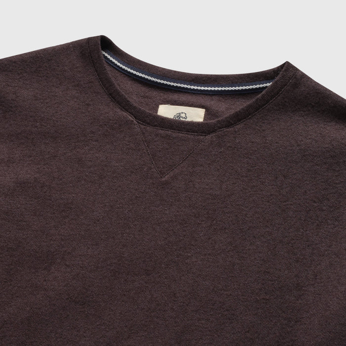 Butch Cashmist Crewneck - Dark Brown Heather