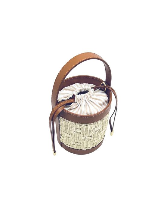Raffia Bucket Bag