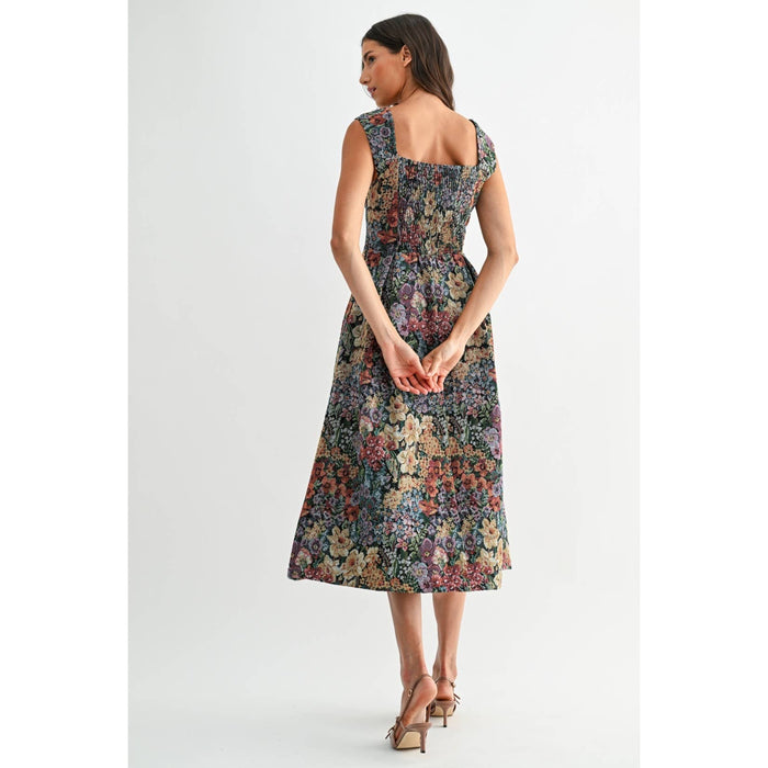 Jacquard Midi Dress