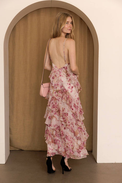 Roseraie Ruffle Maxi Dress