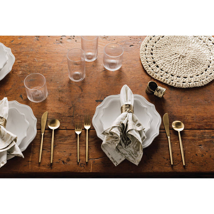 Matte Gold Taper Flatware Set of 5