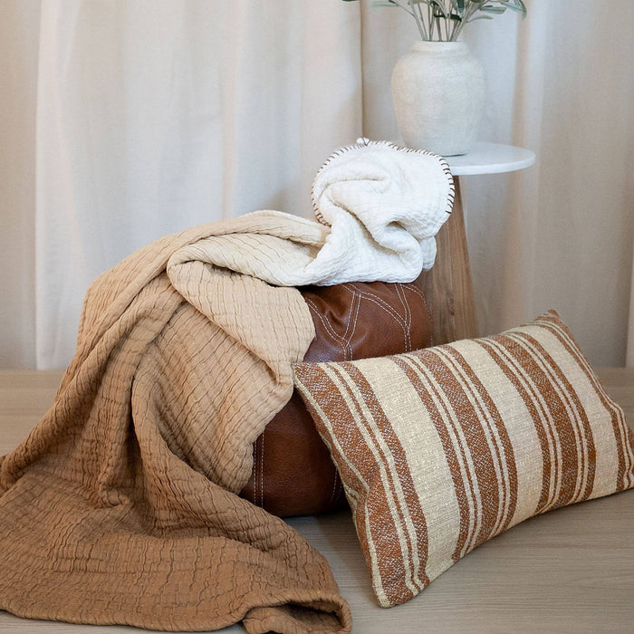 Rust Stripe Pillow