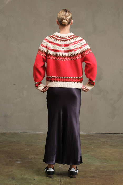 Faire Isle Rouge Sweater