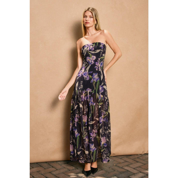 Midnight Iris Dress