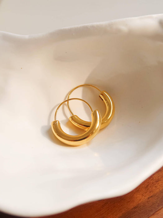 Peonie Hoop Earrings