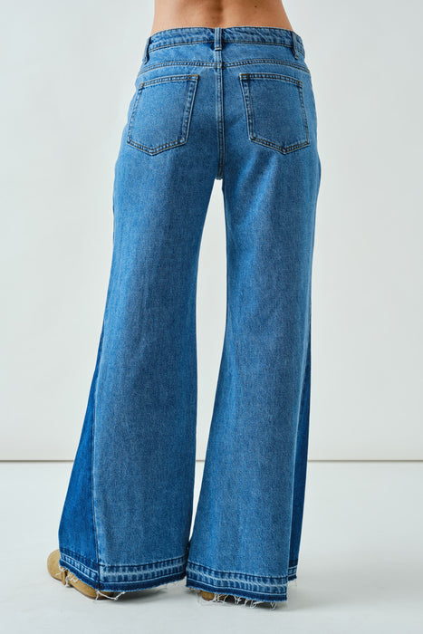 Panel Flare Jeans