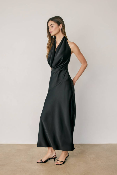 Raffine Halter Neck Maxi Dress