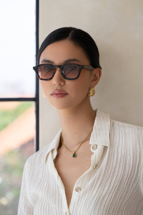 Blake Acetate Unisex Round Sunglasses