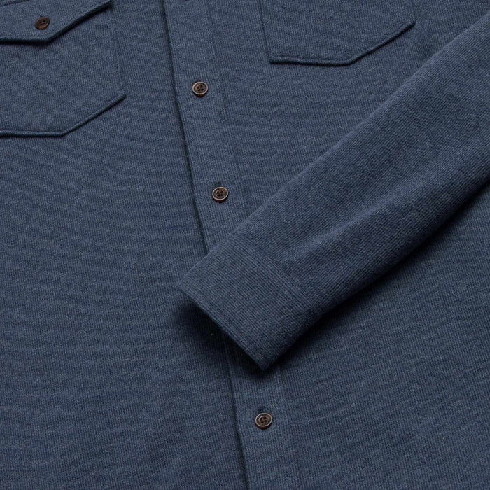 Rex Rib Knit Shirt - Navy Heather