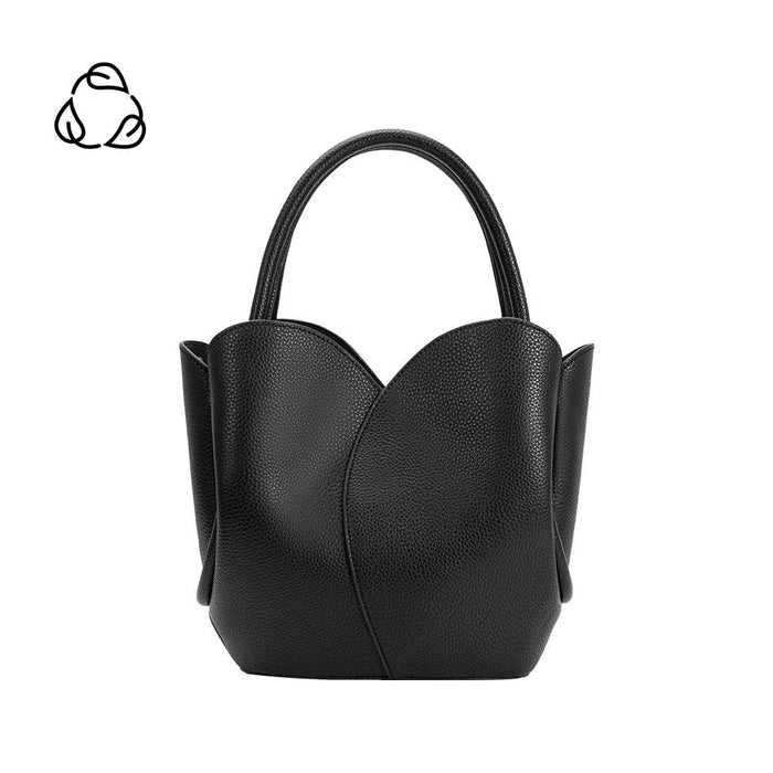 Black Tulip Handle Bag