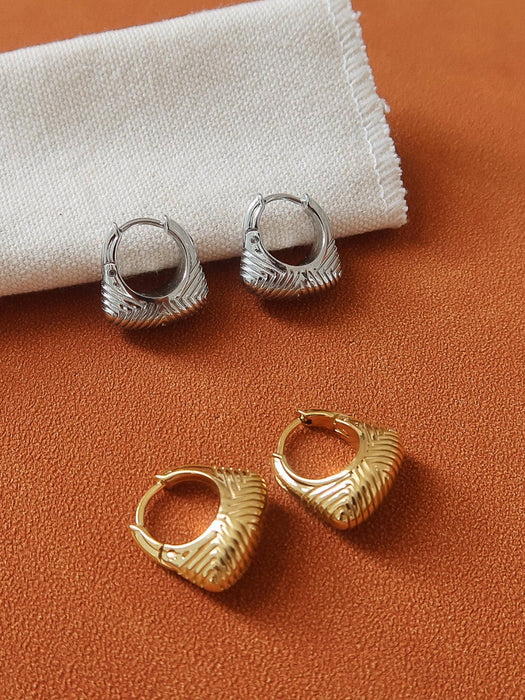 Textured Hoop Earrings