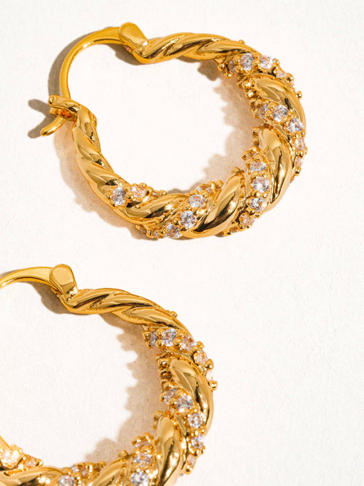 Brillante Twisted Hoops