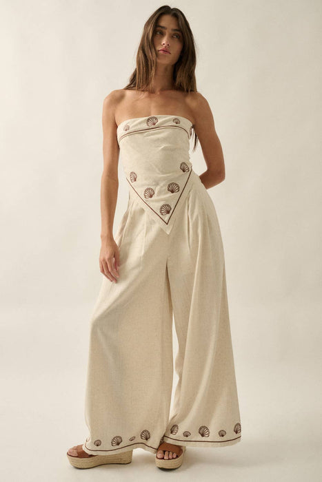 Shelley Pleated Linen Pants